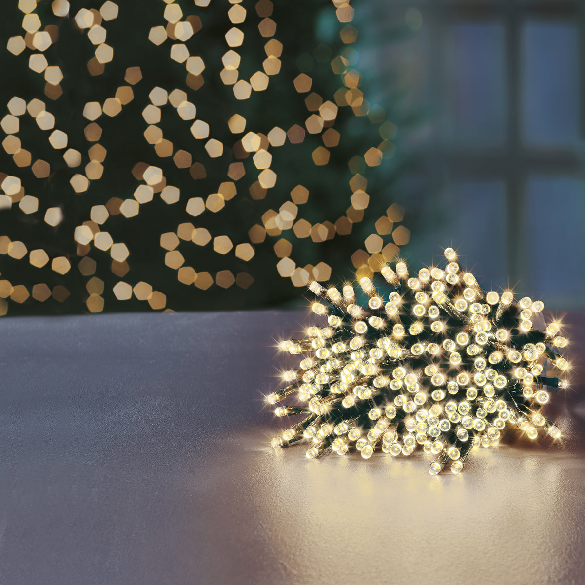 Premier 100 LED Static Connectable Lights - WARM WHITE