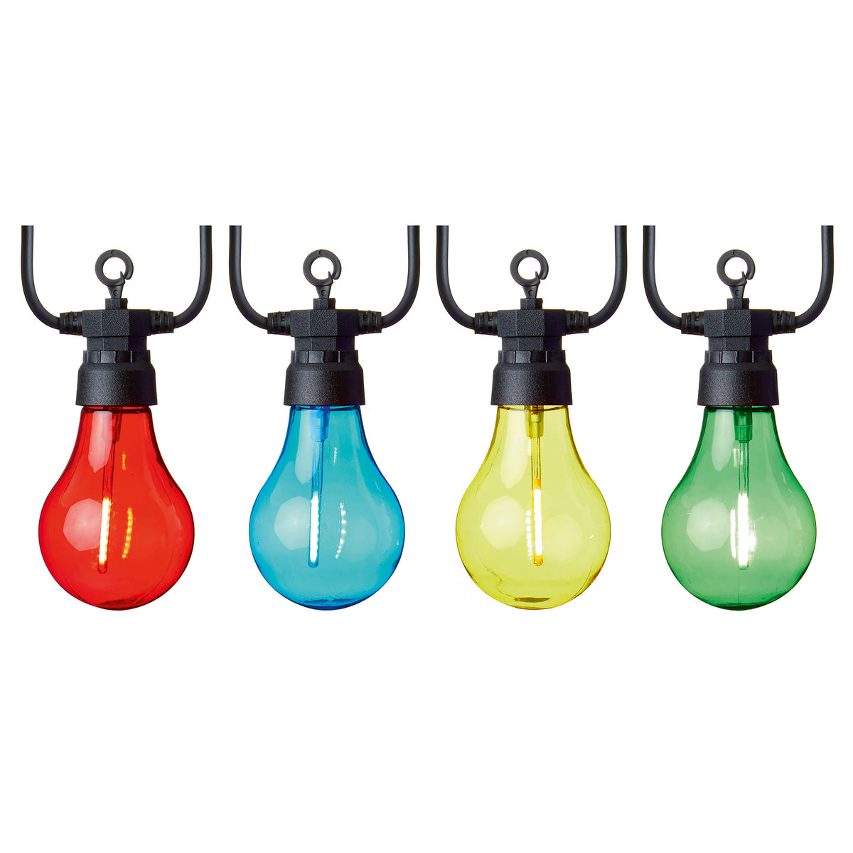 Premier 10 Outdoor Connectable Festoon Party Lights - MULTI-COLOURED