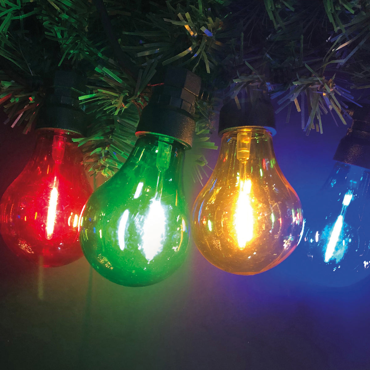 Premier 10 Outdoor Connectable Festoon Party Lights - MULTI-COLOURED