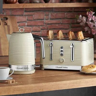 Russell Hobbs Inspire Cream 4 Slice Toaster | 24384