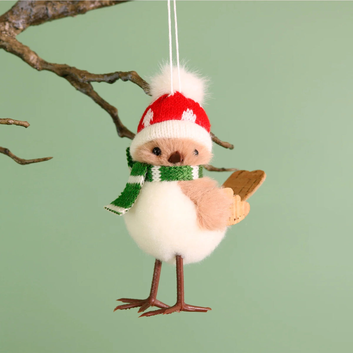 Festive Hanging Wrens - Ruffles & Rosie