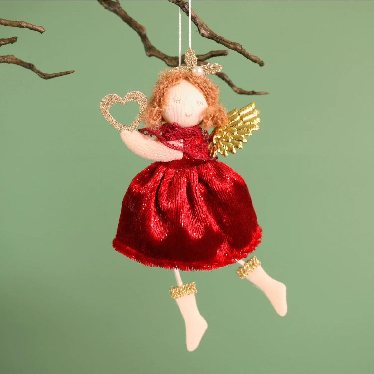 Festive Hanging Fairy No5 - Scarlett & Fifi