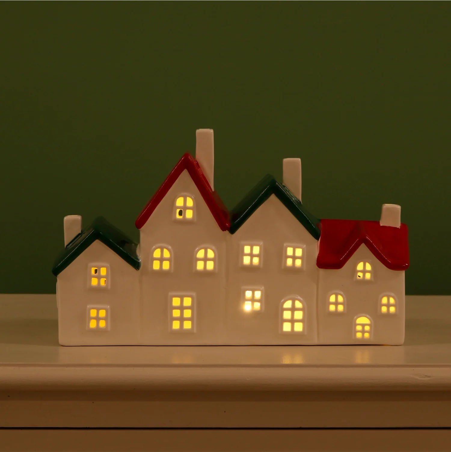 The Little Hideaways Light Up Ceramic Cottages