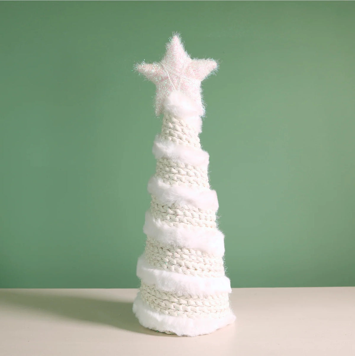 Festive Iridescent Woven Nordic Christmas Tree