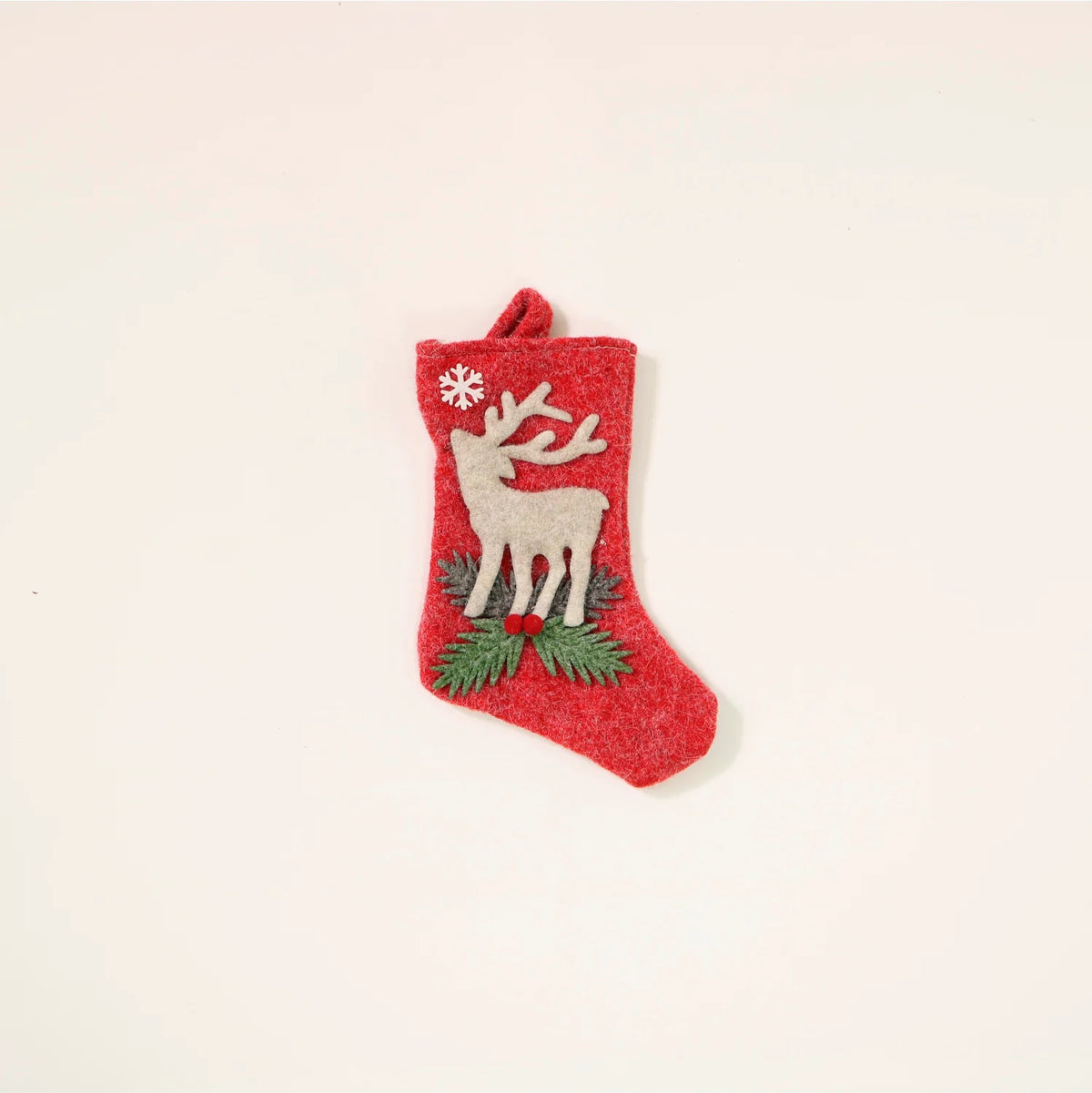 Festive Reindeer Stockings Set of 3