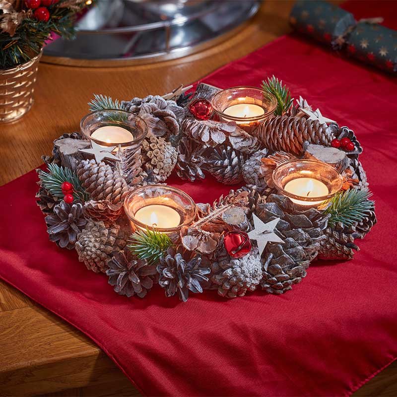 FrostStar Ring Quartet Candle Holder