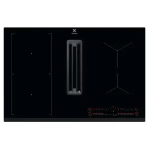 Electrolux 78CM 4 Zone Induction Combo Hob Hood – Black | LCC83443