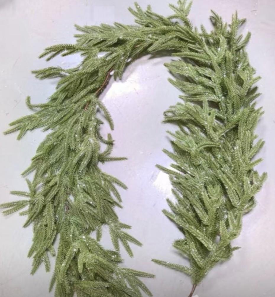 Frosted Nordic Pine Greenery Garland