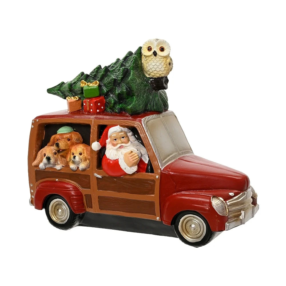 Santa Car Ornament