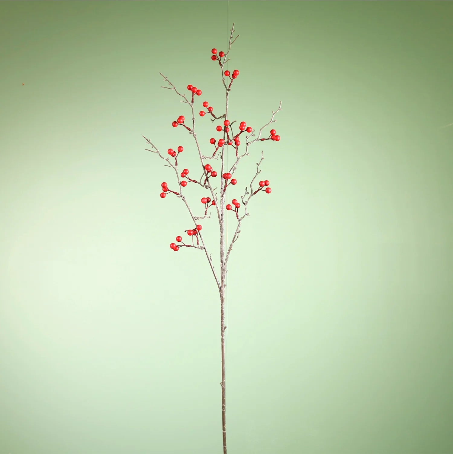 Seasonal Medium Bud Berry Spray - Red