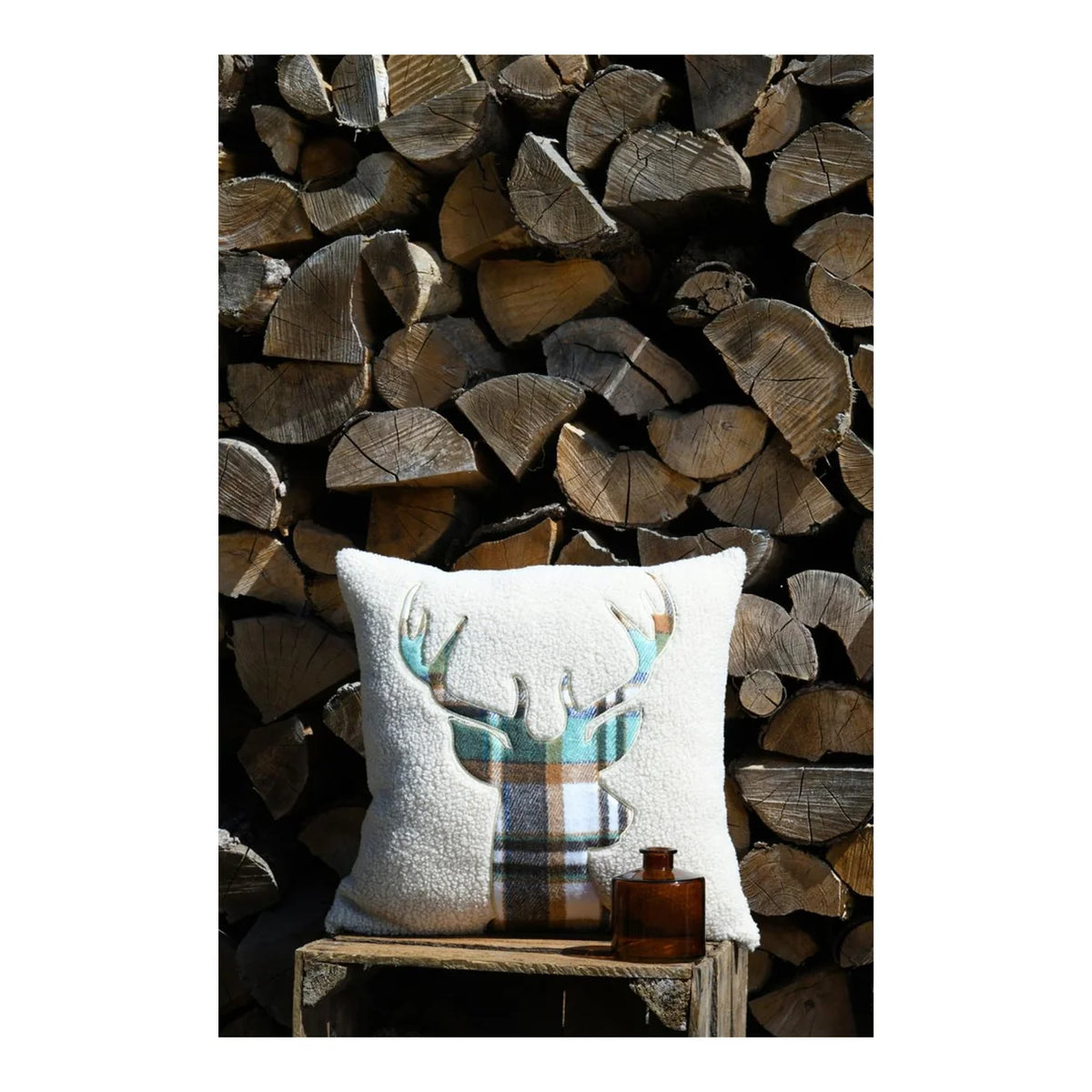 Stof Wildforest Vert Cushion