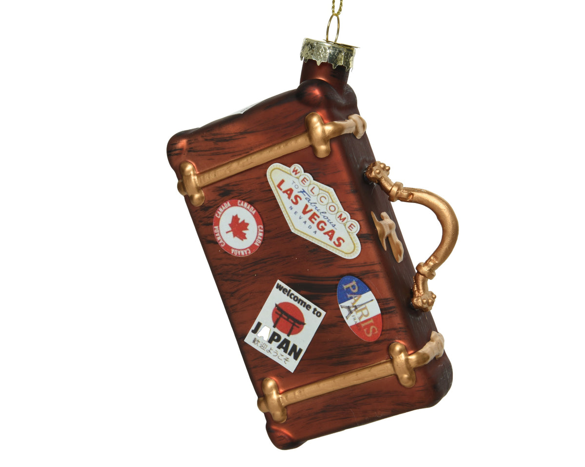 Suitcase with Stickers Tree Decoration