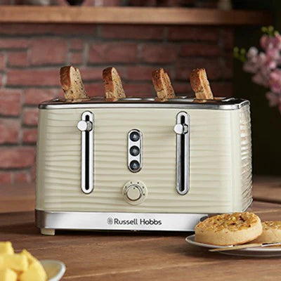 Russell Hobbs Inspire Cream 4 Slice Toaster | 24384