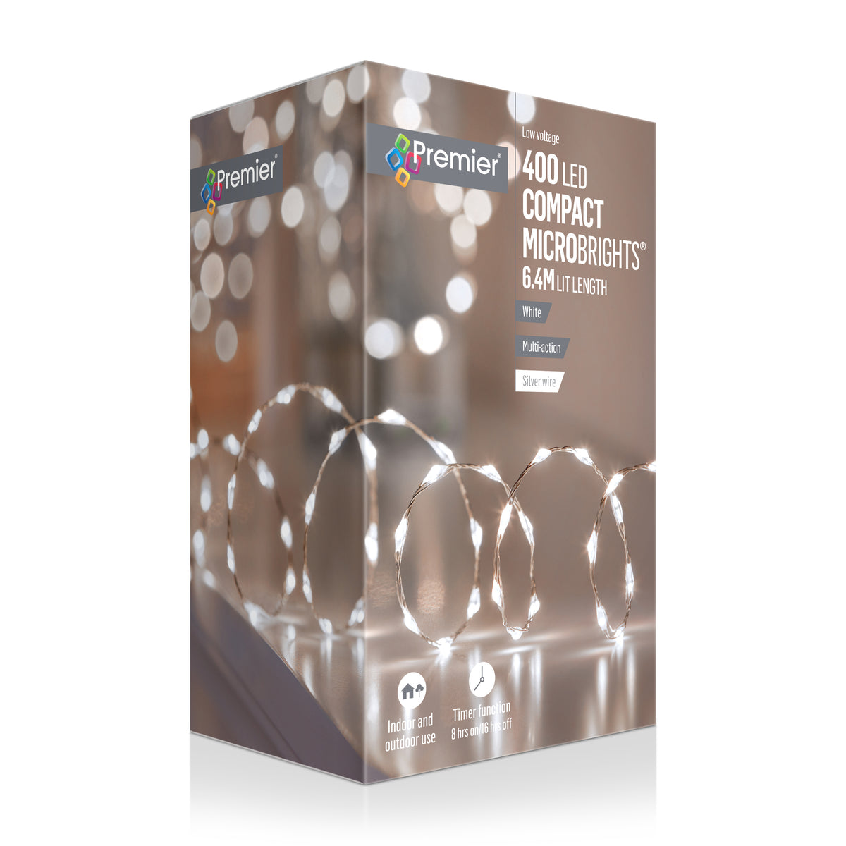 Premier 400 LED LV Multi-Action Microbrights with Timer - White