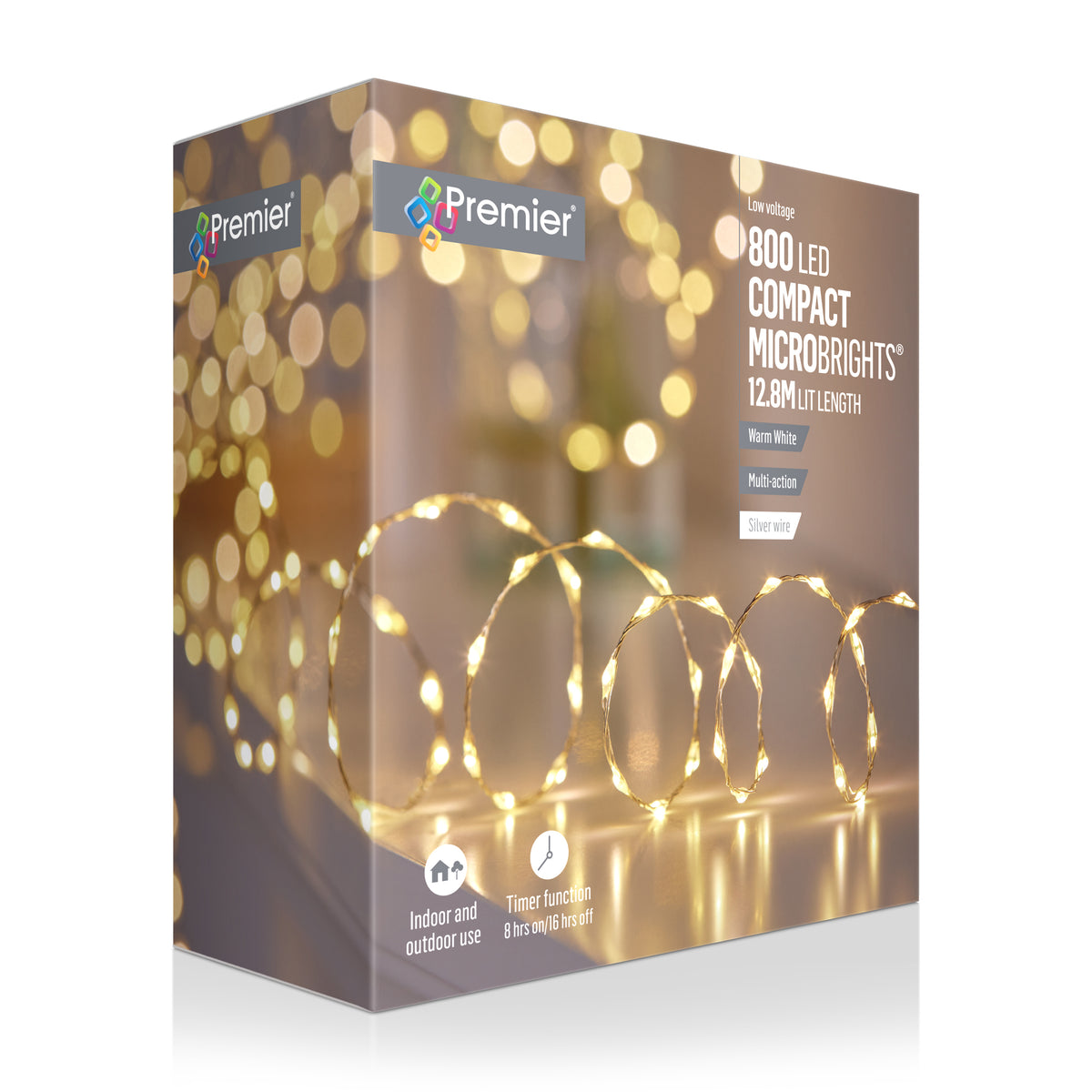 Premier 800 LED LV Multi-Action Compact Microbrights with timer - Warm White
