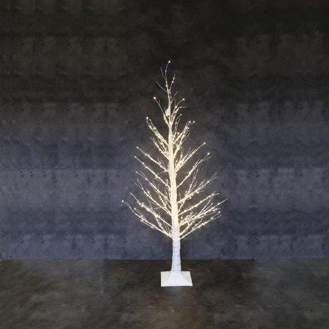 LED White tree with warm lights, Christmas Decor, Archers Mayo
