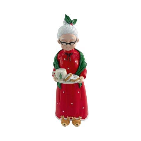 Mr Claus with Plate 32cm