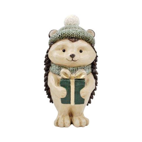 Hedgehog with Present 9x18cm