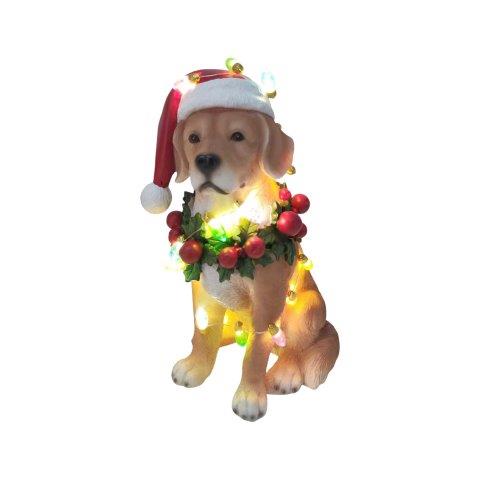 LED Xmas Retriever 12 x 25cm
