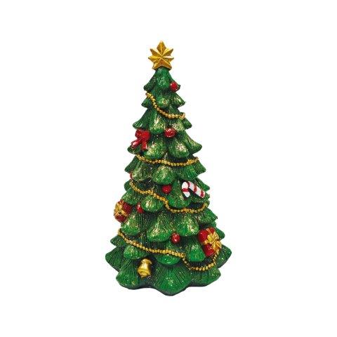 Ceramic Christmas Tree , green with gold decor and colourful christmas tree ornaments from Archers Ballina.
