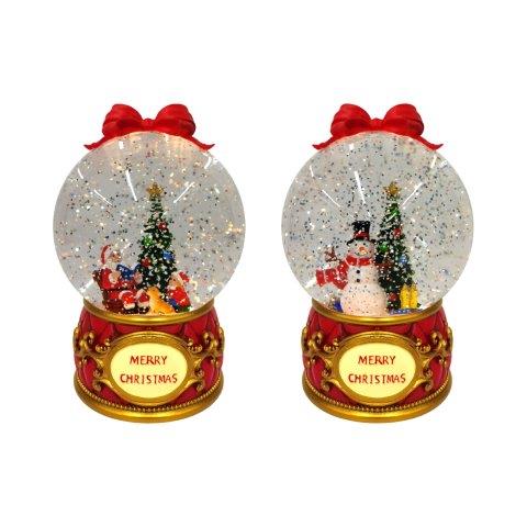 LED Xmas Globe Spinner 16cm