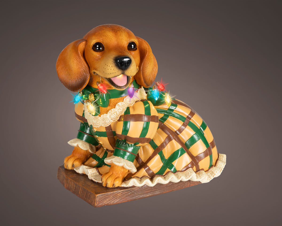Micro LED Dog Indoor Christmas Decoration