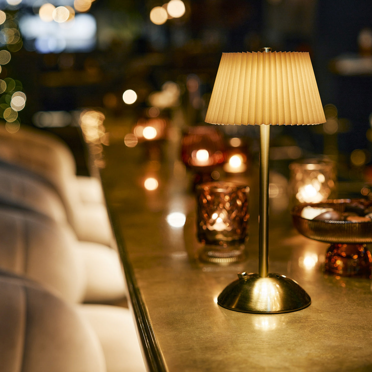 LED RECHARGEABLE TABLE LAMP PLASTIC STEADY BO INDOOR