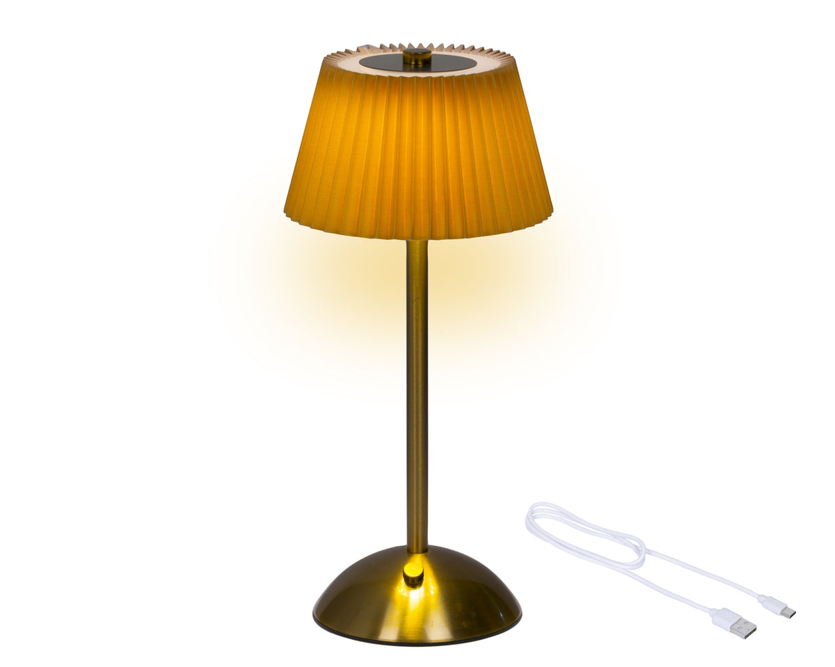 LED Rechargeable Gold  Table Lamp  Indoor