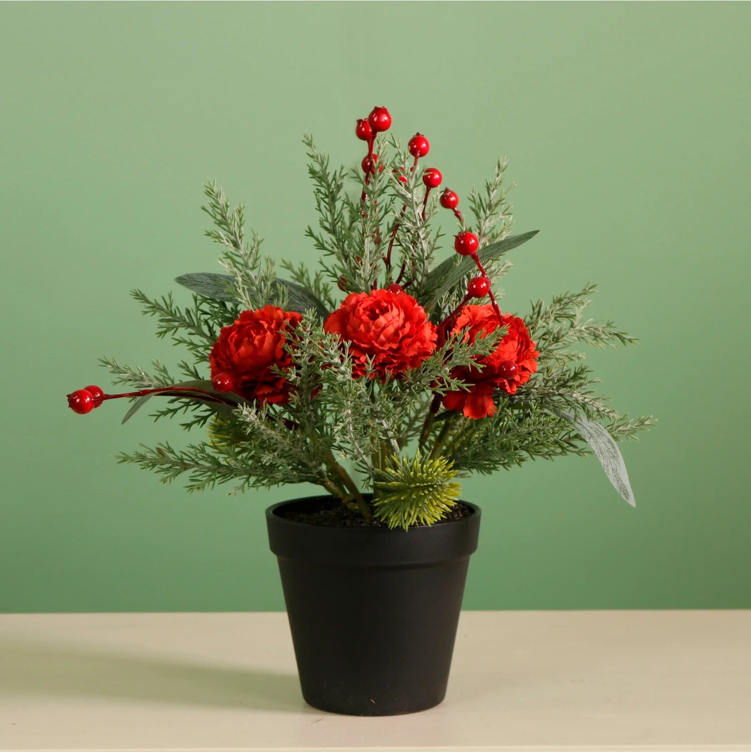 Xmas Potted Arr No.8 - Red