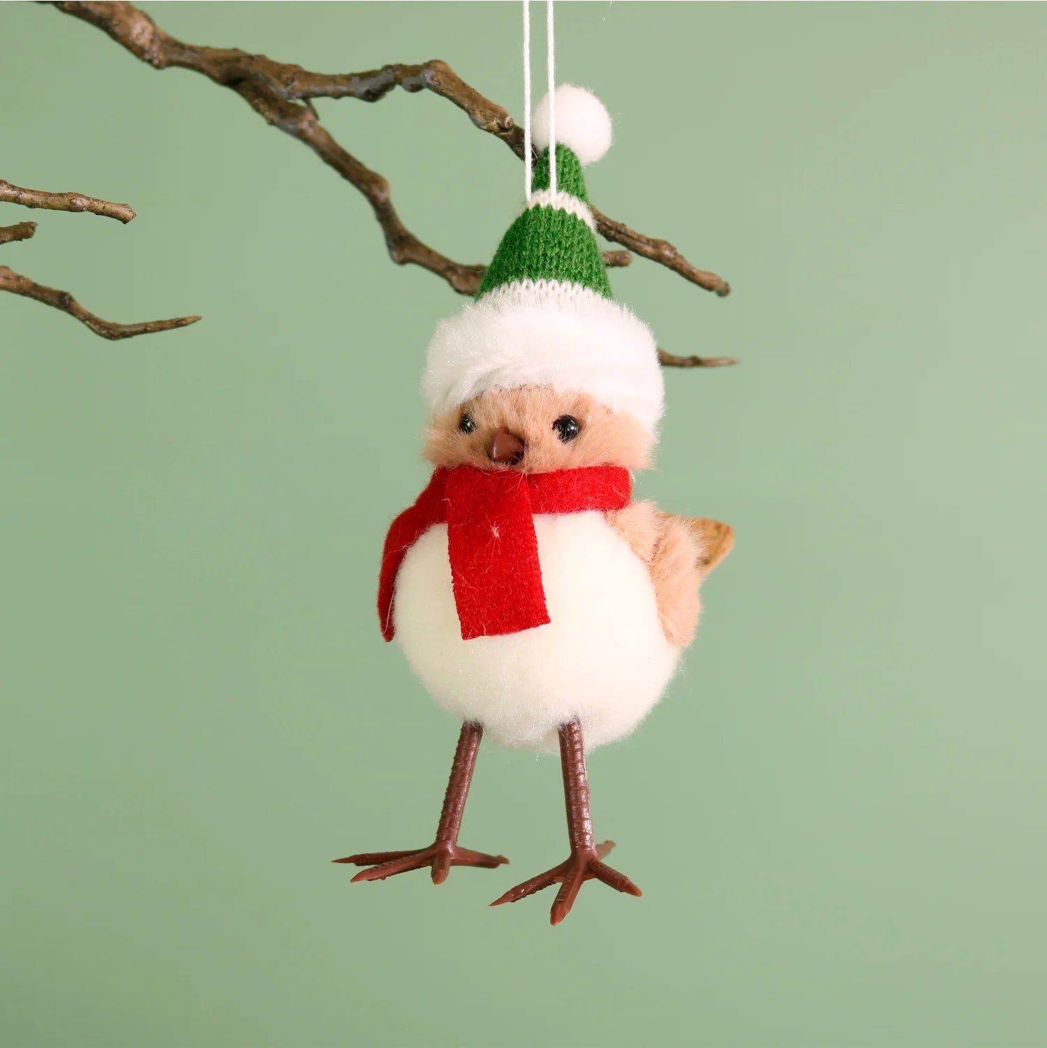 Festive Hanging Wrens - Ruffles & Rosie