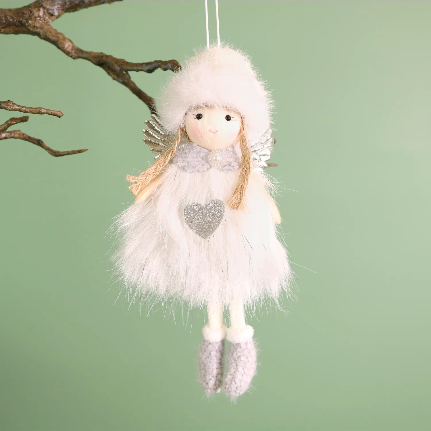 Festive Hanging Fairy No 2 - Dewdrop & Lark