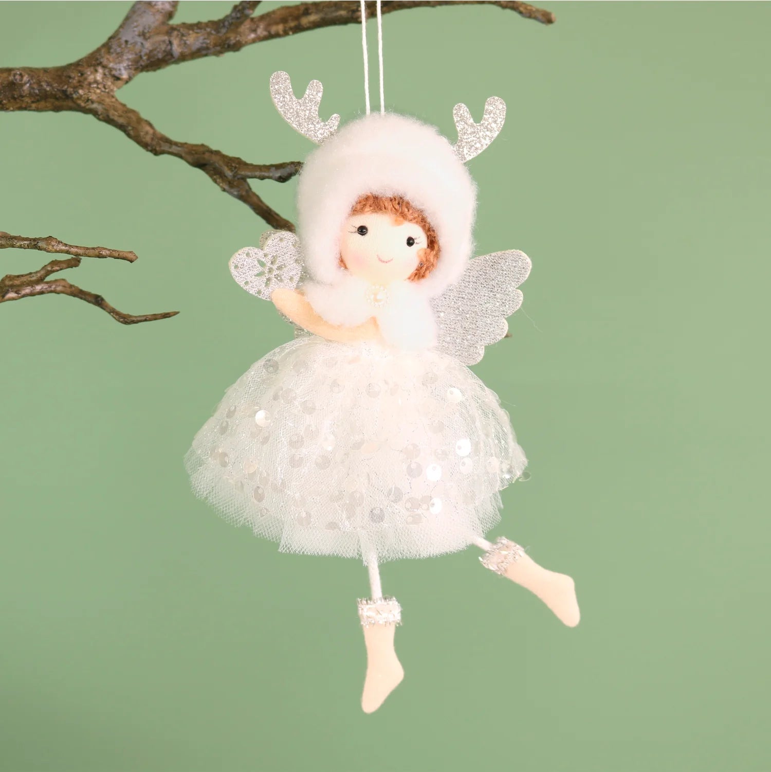 Festive Hanging Fairy No4- Twinkle & Tara