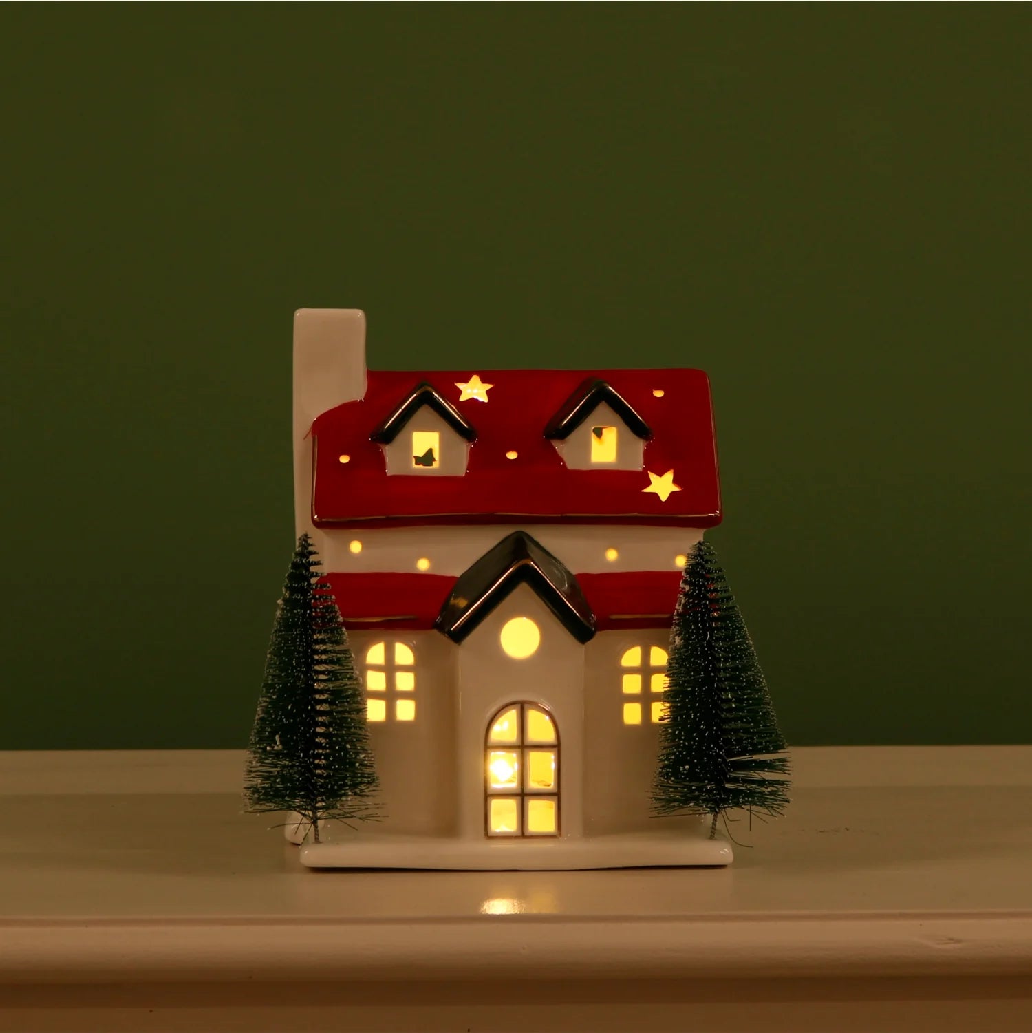 The Nook Light Up Ceramic Cottage
