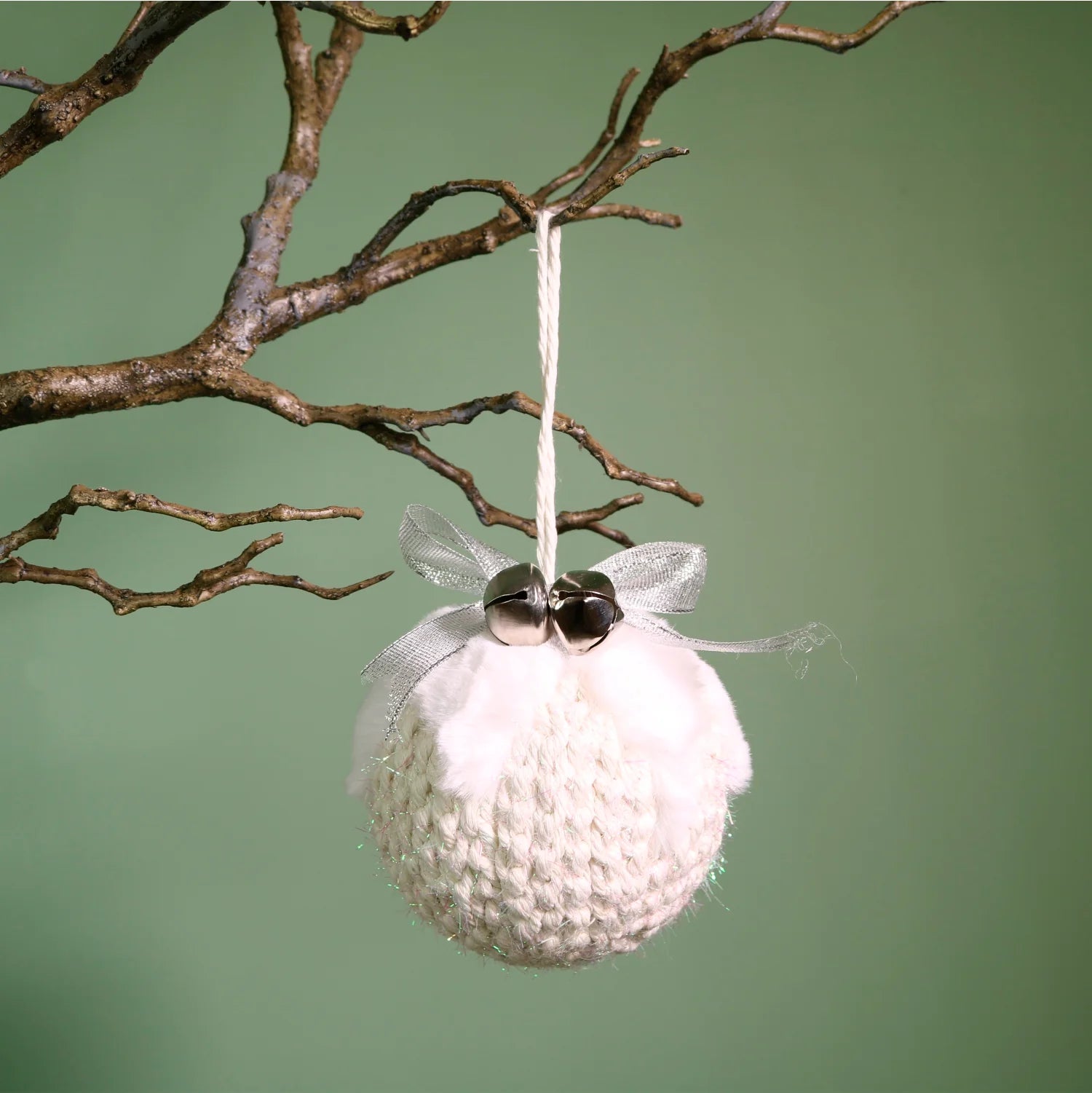 Festive Irisdiscent Woven Christmas Pudding