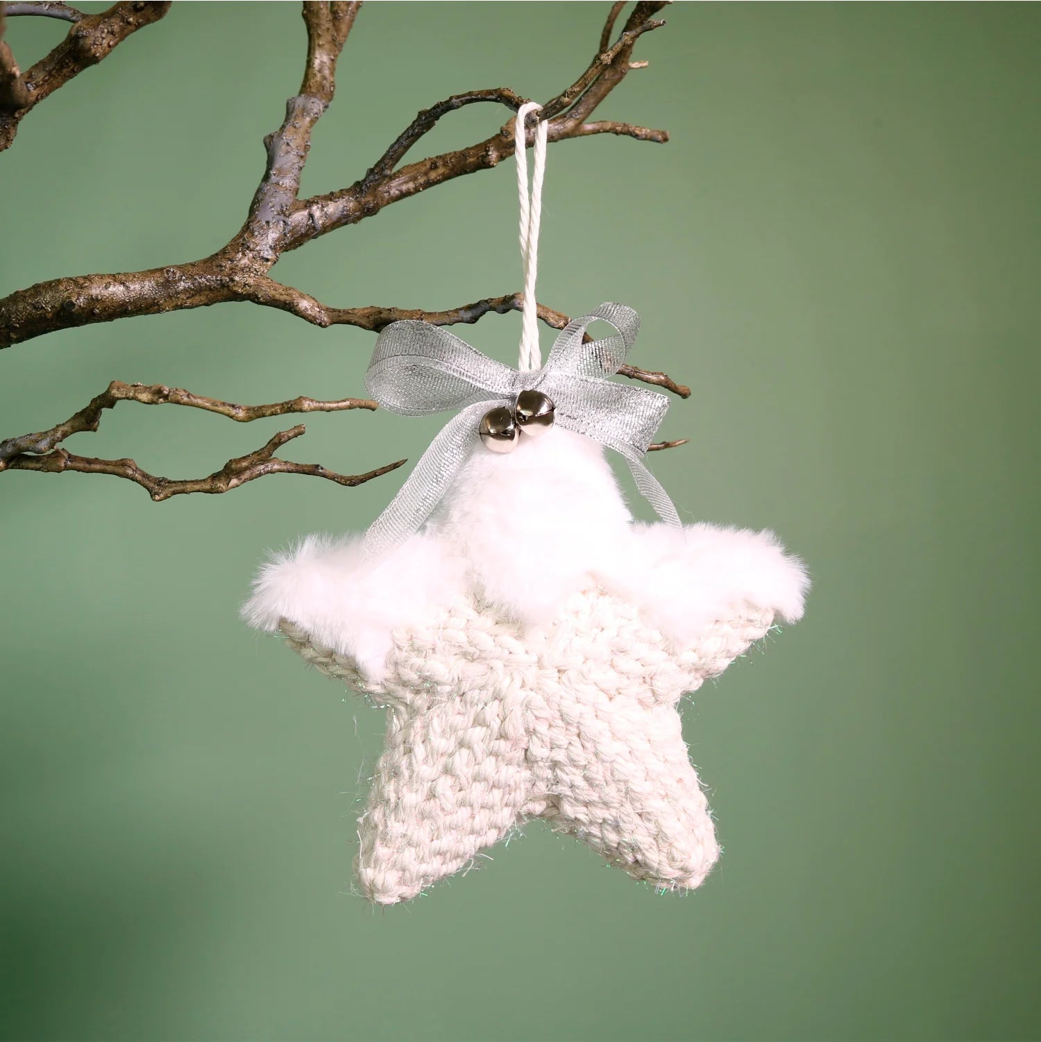 Festive Iridsecent Woven Star