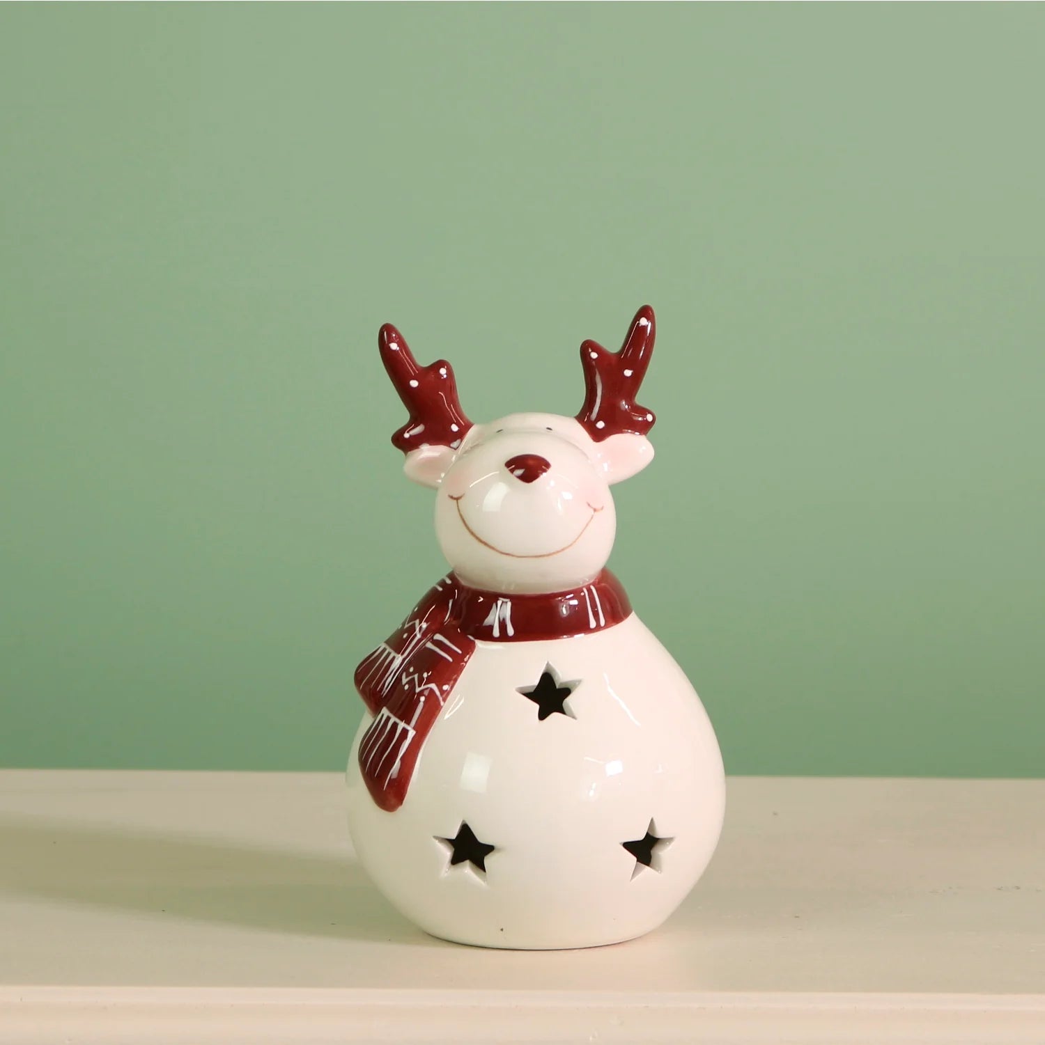 Nutmeg Ceramic Light Up Reindeer