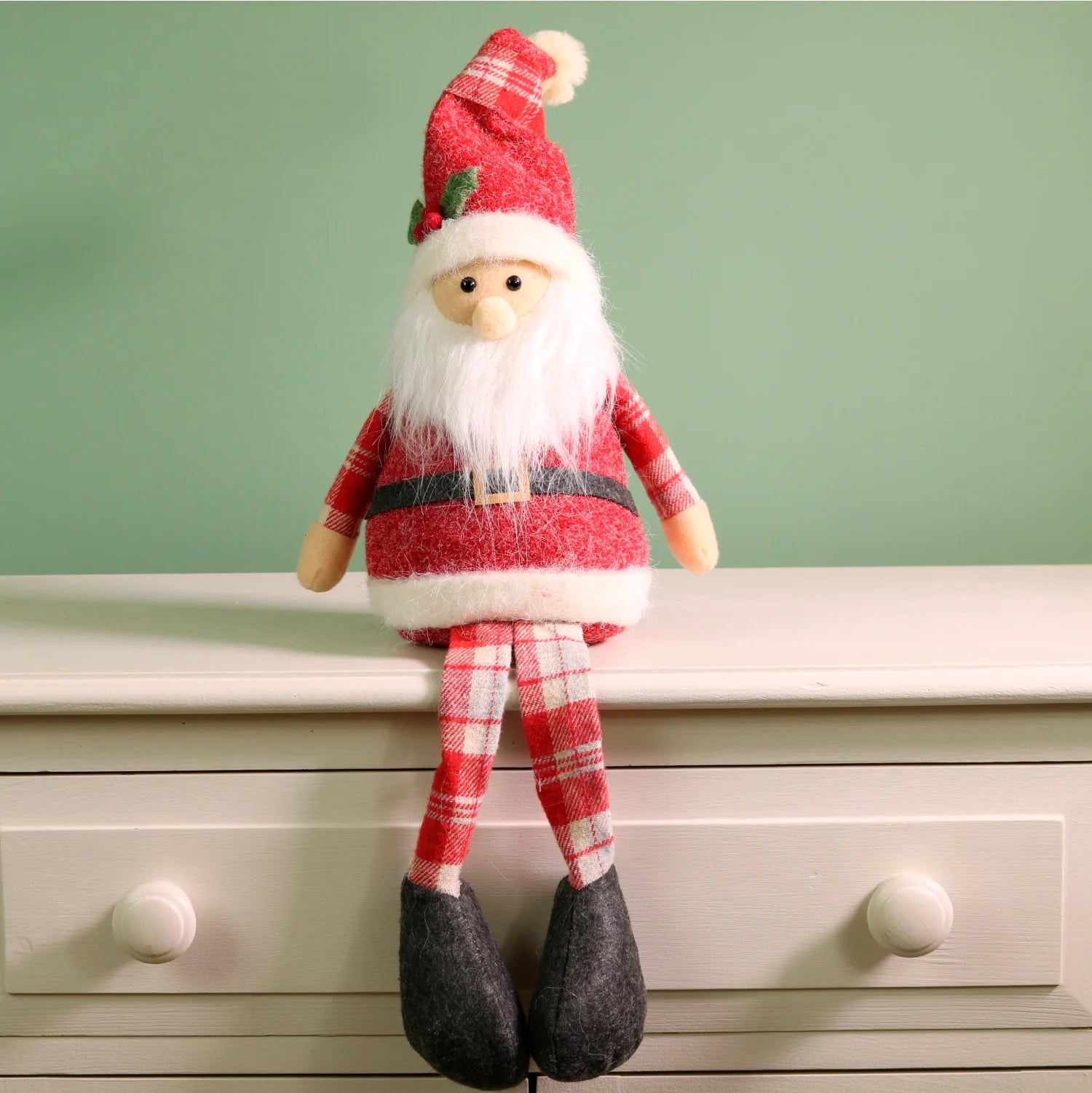 Festive Seated Santa