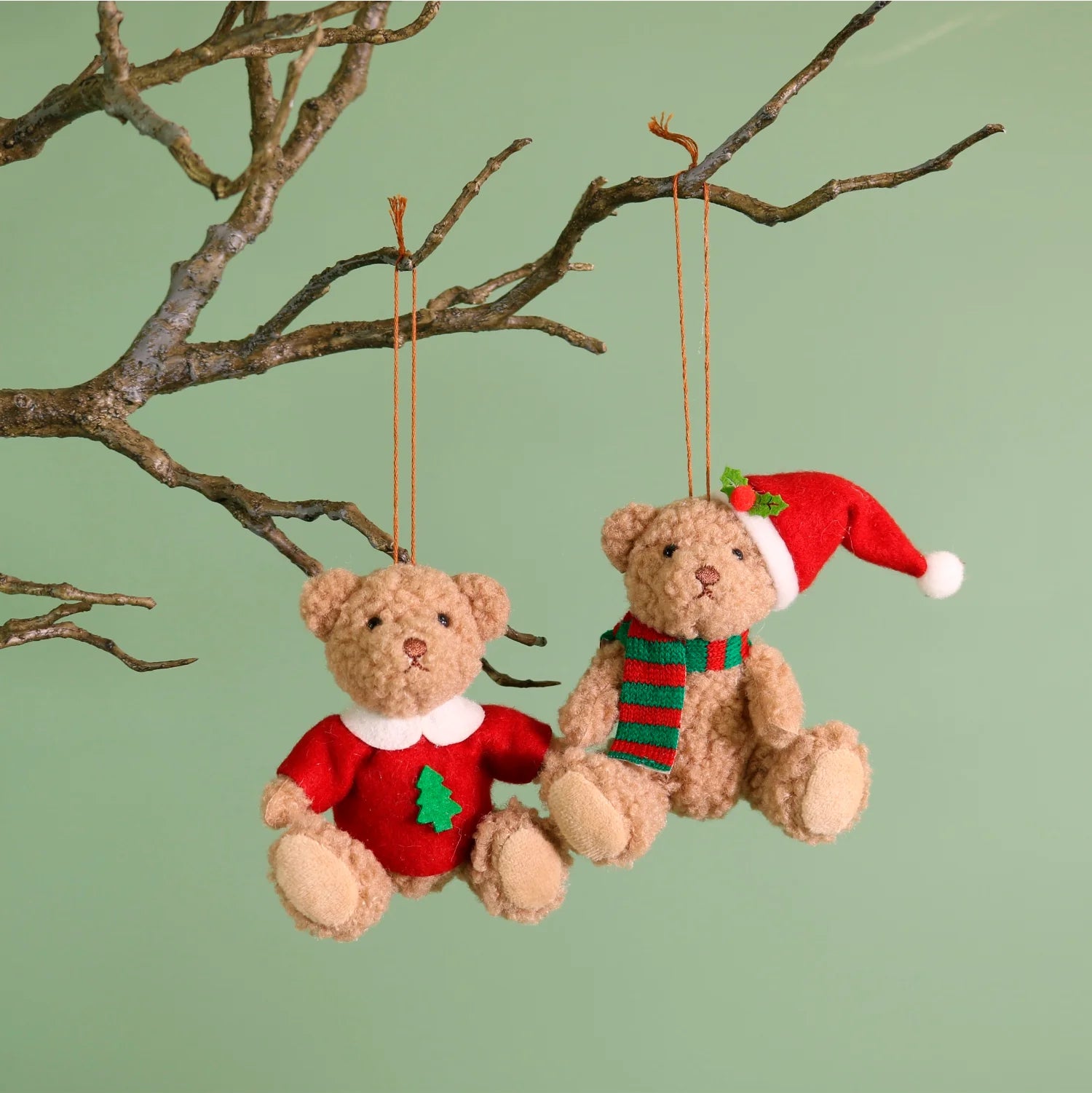 No 3. Bill & Basil Festive Hanging Bears