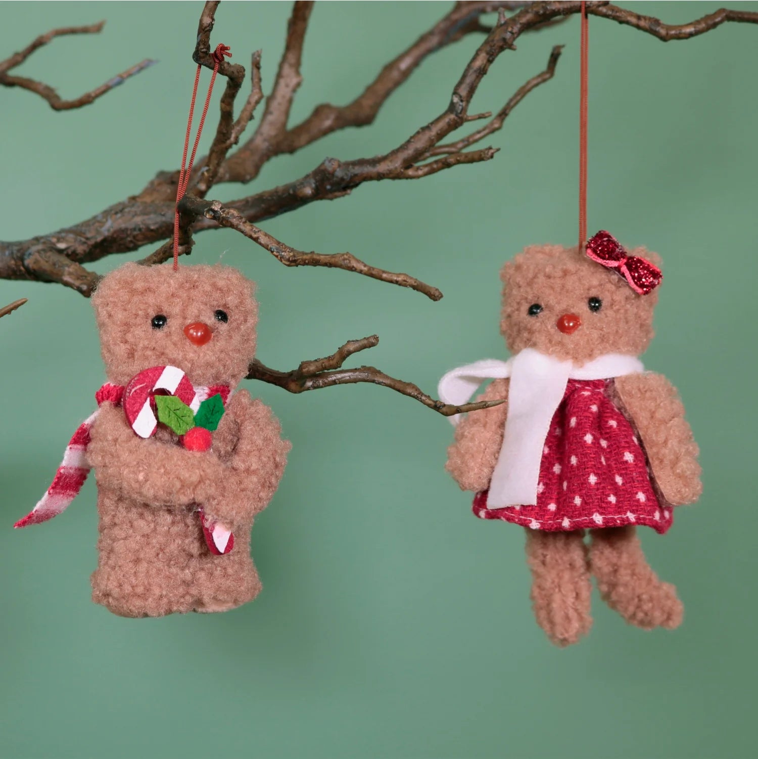 No 4 Baxter & Blanche Festive Hanging Bears