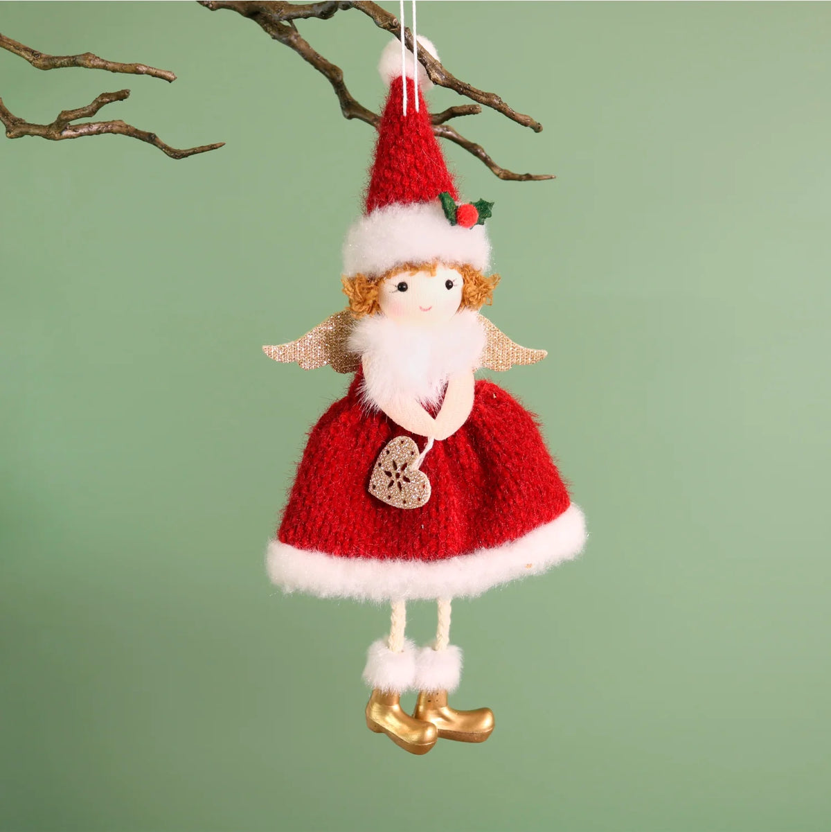 Festive Hanging Fairy No7 - Lulu & Maple