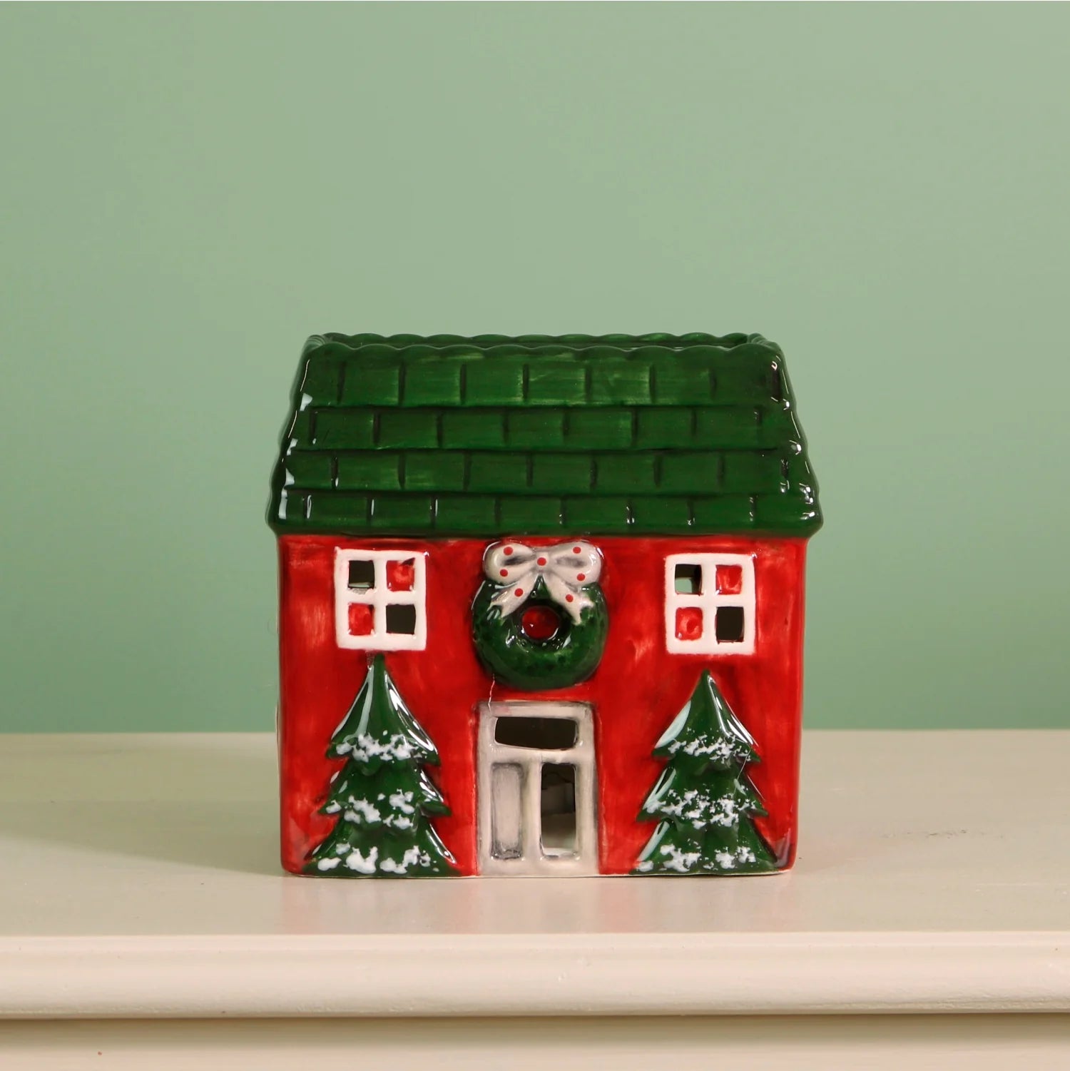 Ho Ho Hideout Ceramic Light Up Cottage