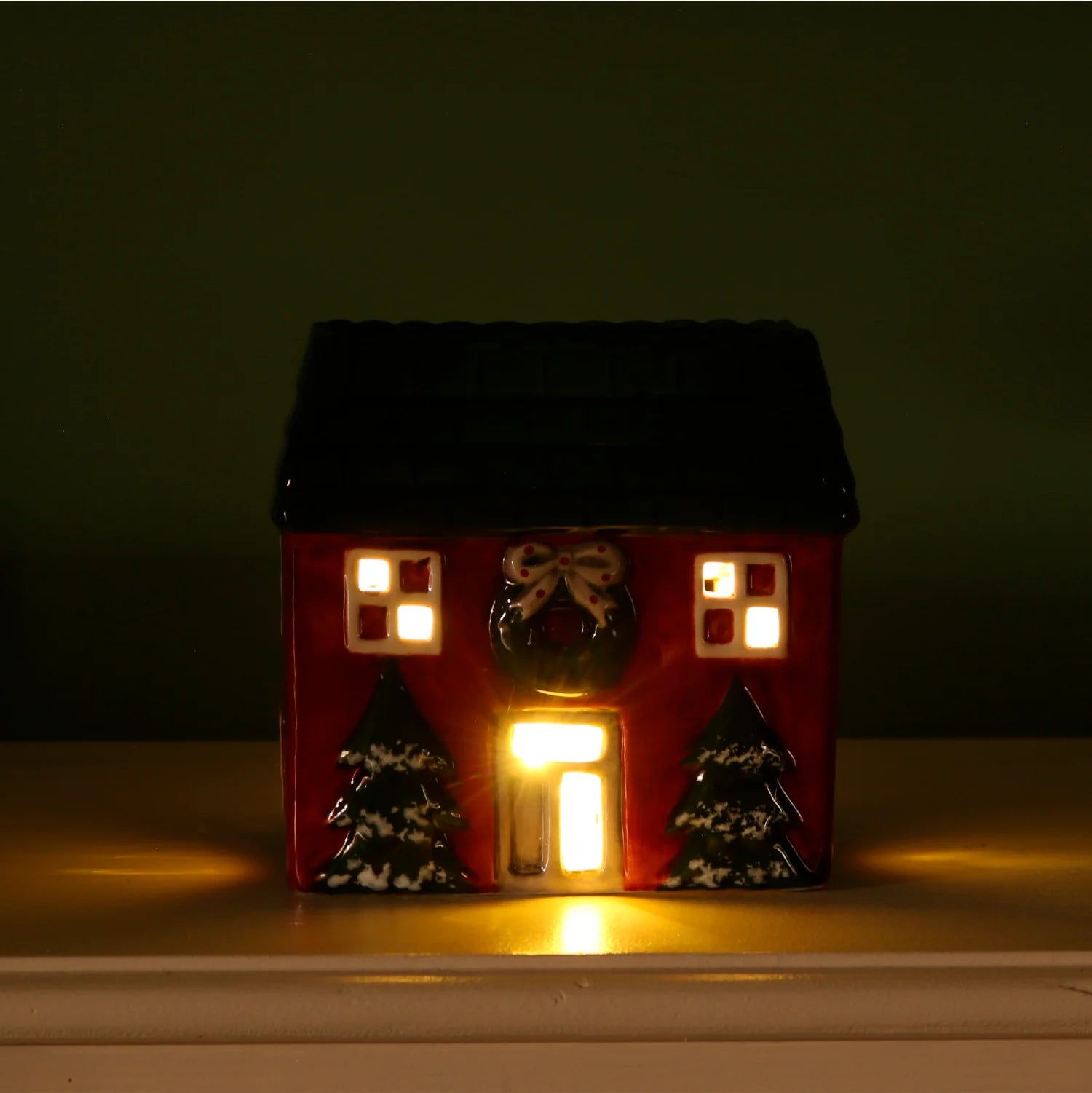 Ho Ho Hideout Ceramic Light Up Cottage