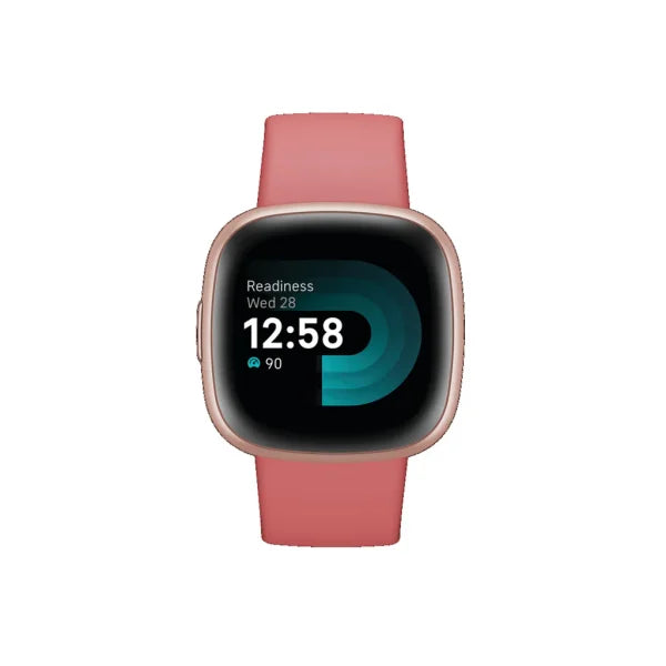 Fitbit Versa 4 Smartwatch - Pink Sand / Copper Rose Aluminium | FB523RGRW