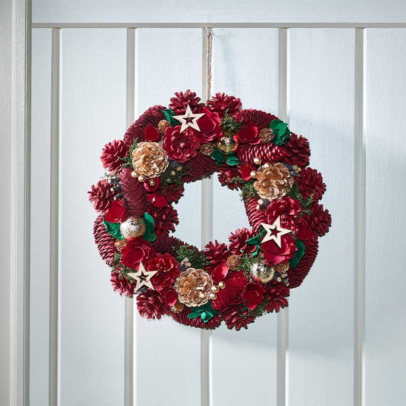 Festive Fir Wreath, 30cm