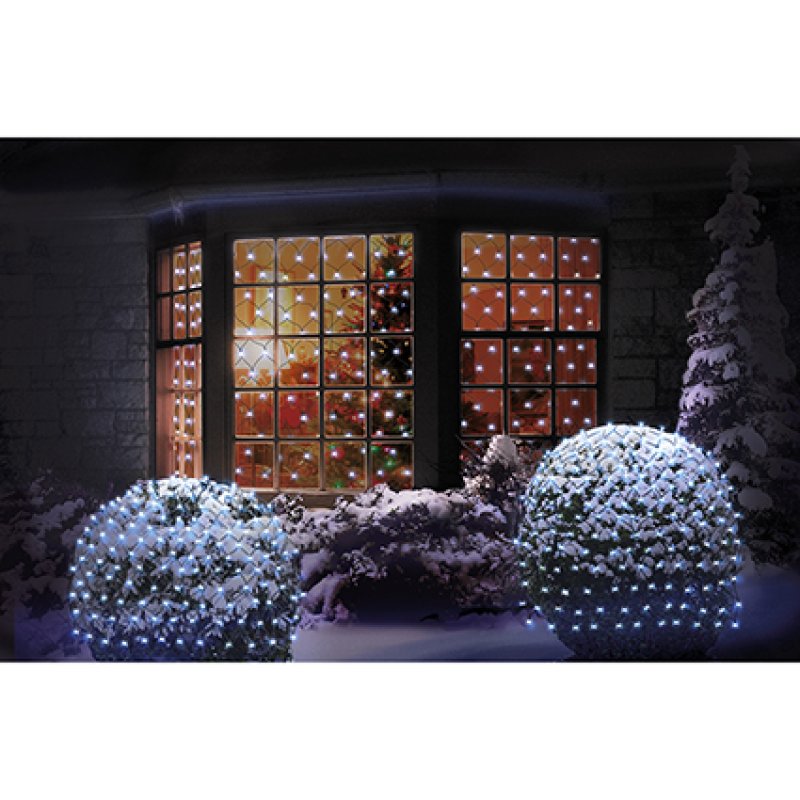 1.75 x 1.2m Multi Action White Net with 180 LED