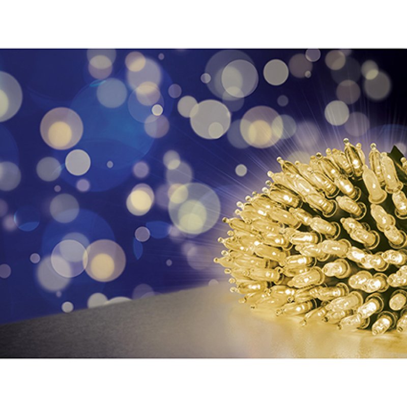300 Multi Action Fairy Cap Light String with Warm White LED
