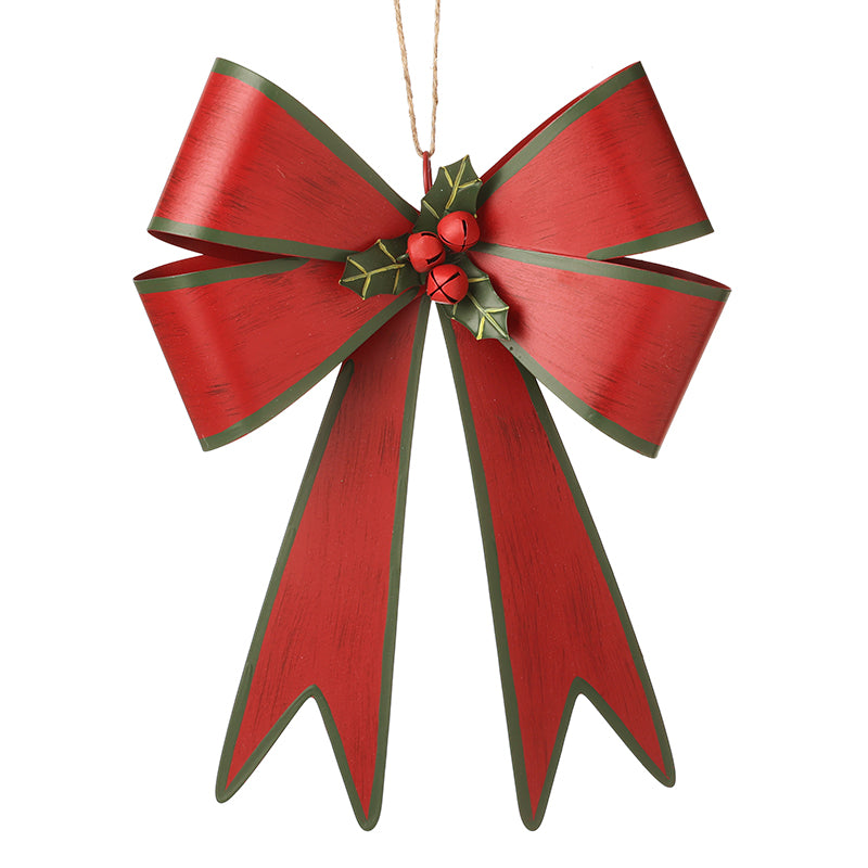 Red & Green Bow Hanging