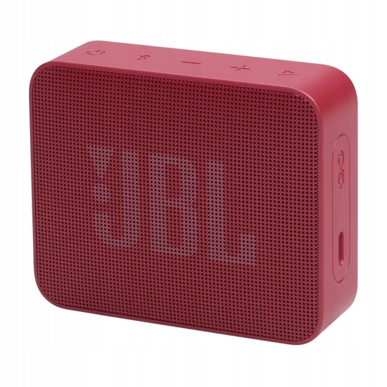 Red JBL Speaker on white background, compact