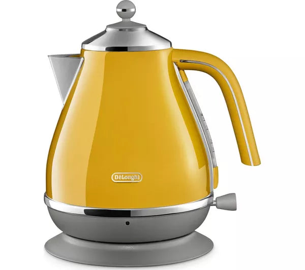 Delonghi Icona Capitals Yelllow Kettle |  KBOC3001.Y
