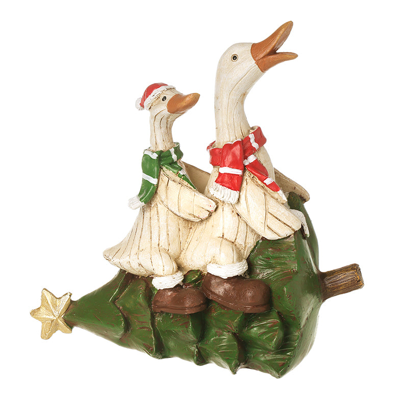 Two Ducks on Tree